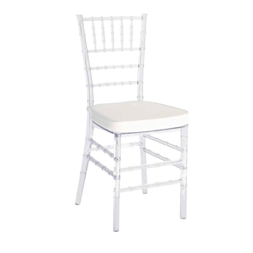 Clear Tiffany chair hire Sydney transparent Chiavari chair