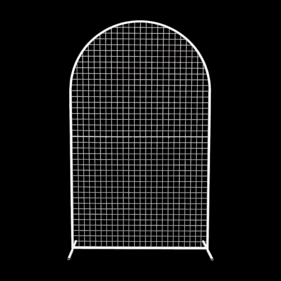 NY-Party-Hire-Mesh-Arch-Backdrop-1 Mesh Arch Backdrop - White - Image 1
