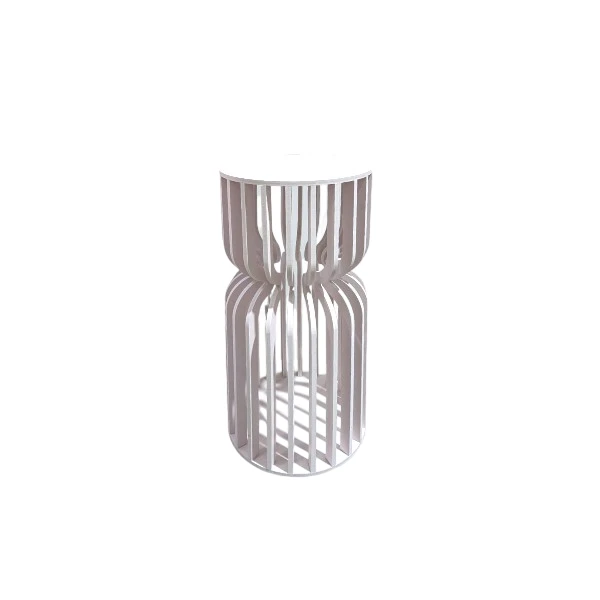 NY-Party-Hire-Hour-Glass-Plinth-White-1.webp Hourglass Plinth for hire