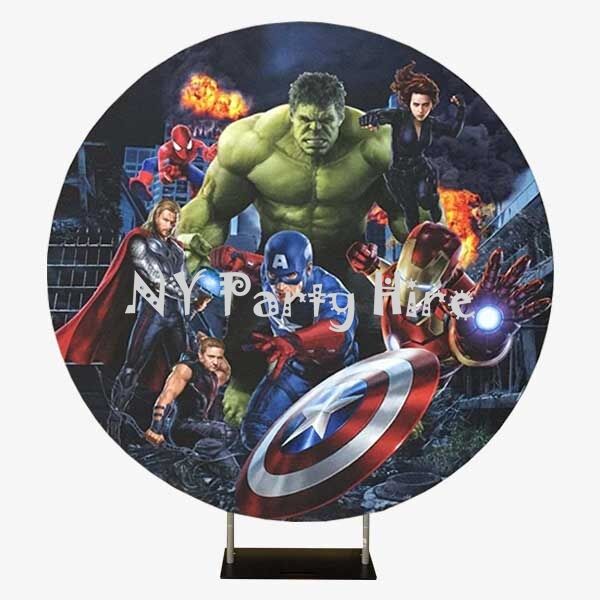NY-Party-Hire-Round-Backdrop-SuperHero-002.jpg Superhero Party