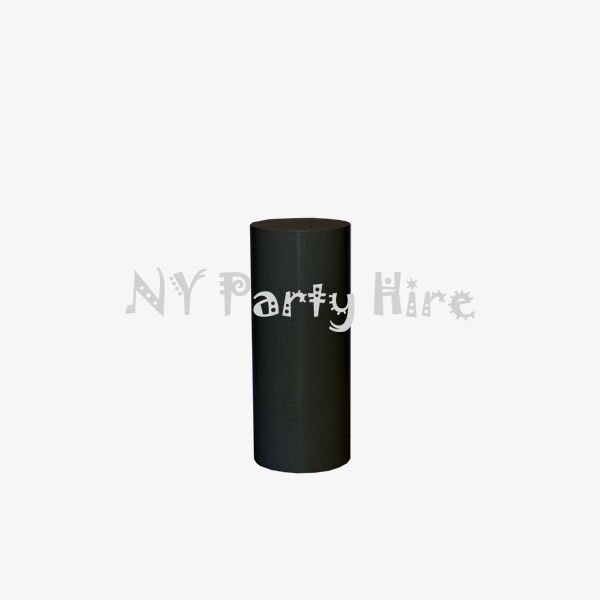 NYPartyHire_BlackRoundPLinth_Medium_001.jpg Black Round Plinth
