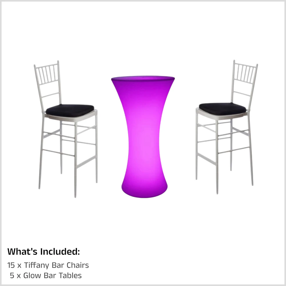 Cocktail Party Package, Bar Table Package, Cocktail Packages for hire