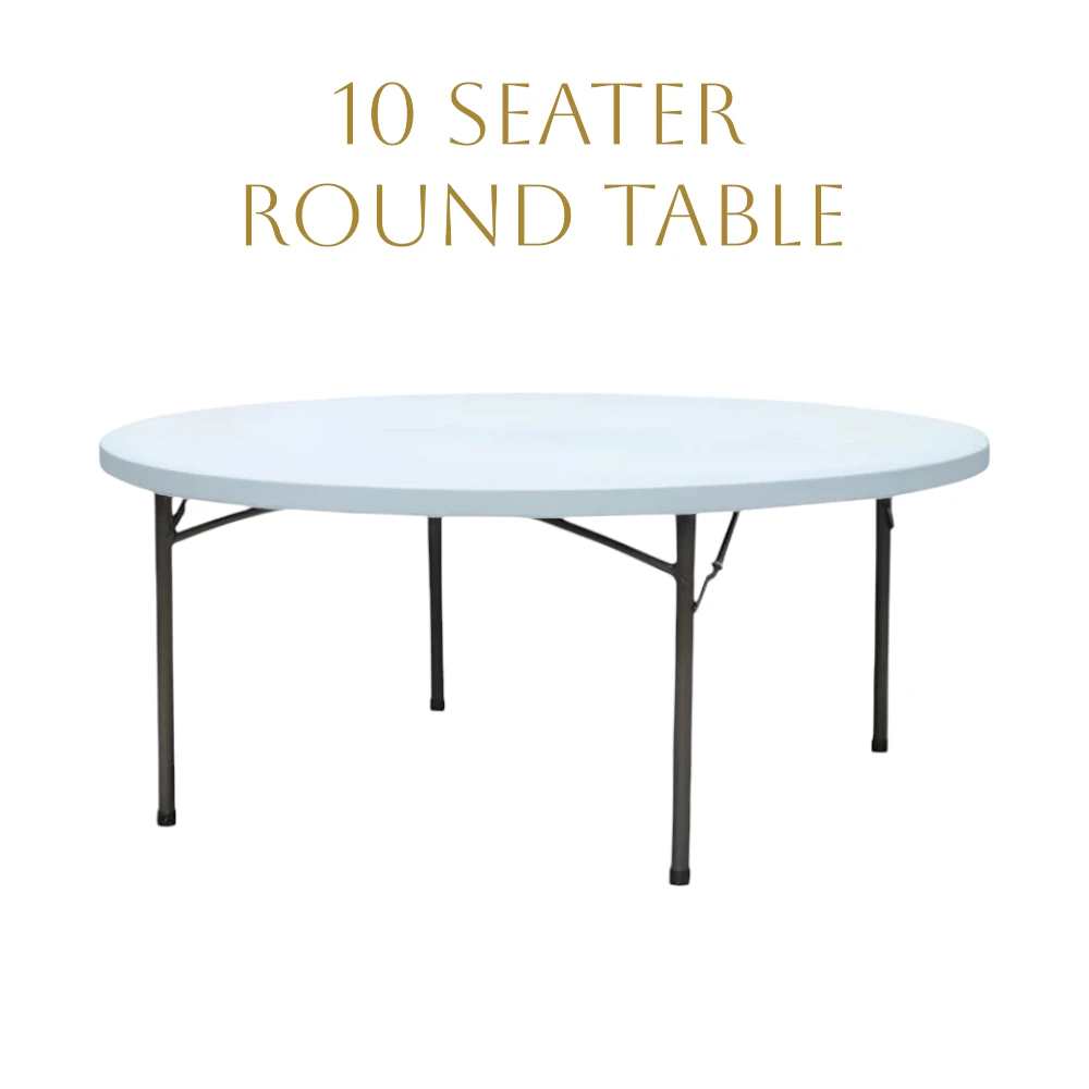 10 Seater Round Table - NY Party Hire-2-Photoroom 10 Seater Round Table, 10 Seat Round Table, 1.8m round table, 10 people round table