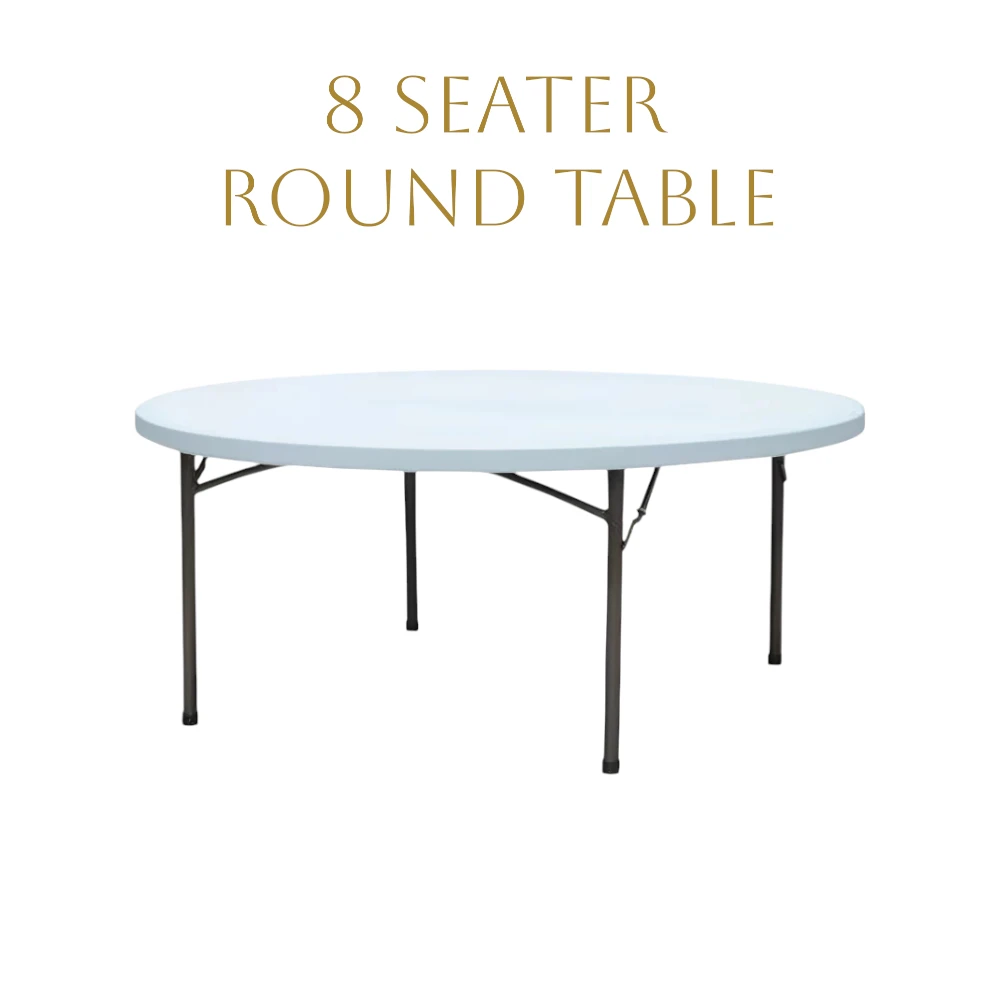 8 Seater Round Table, 8 Seat Round Table, 1.5m round table, 8 people round table