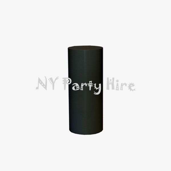 NYPartyHire_BlackRoundPLinth_Large_001.jpg Black Round Plinth