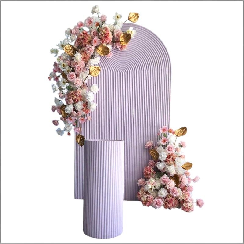 White Ripple Arch Backdrop - Image 1