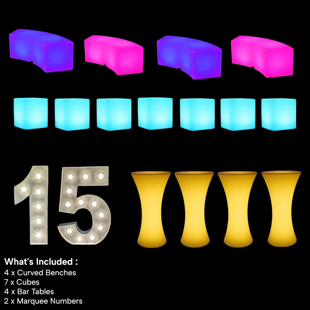 Glow Furniture Hire, Sydney Glow Event