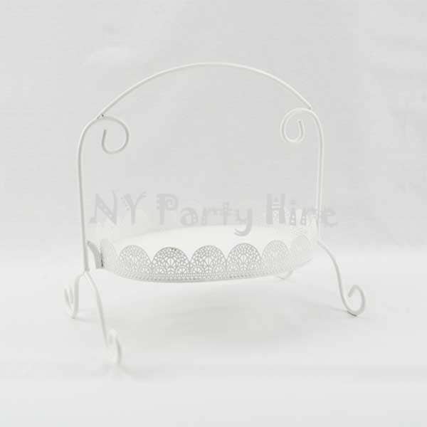 Cake Stand Hire, Cheap Cake Stand Hire Sydney, Lace 1 Tier Cake Stand