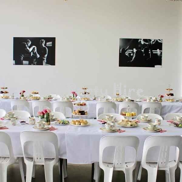 Rectangular Table Cloth White NY Party Hire