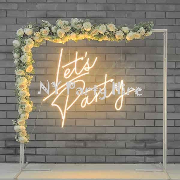 LED Neon Sign, Neon Lets Party, Let's Party, Neon LED