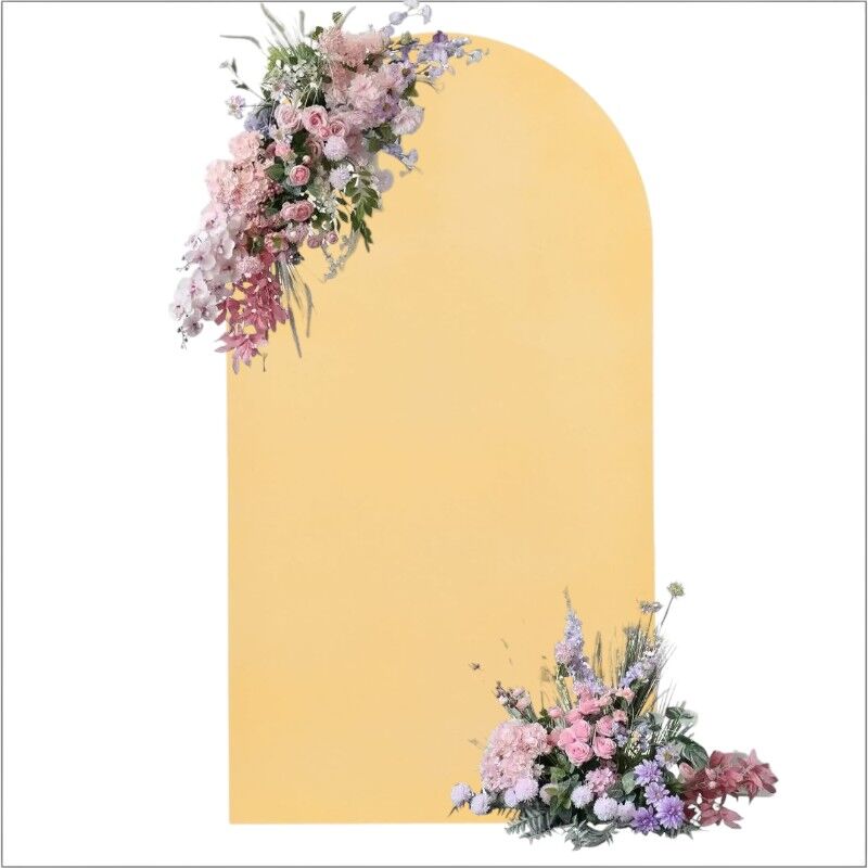 Yellow Arch Backdrop, Yellow backdrop